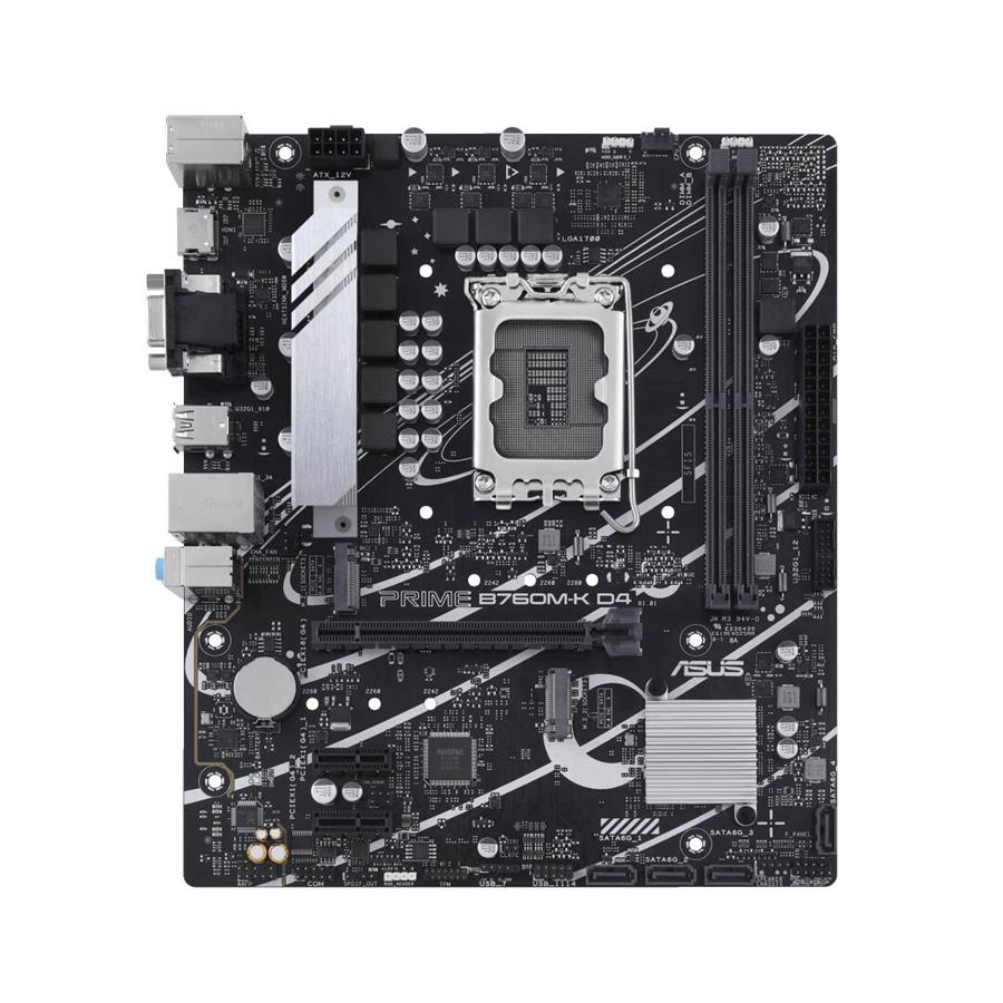 Placa Mãe | ASUS | PRIME B760M-K D4 | Intel LGA1700 | 4x DDR4 | mATX