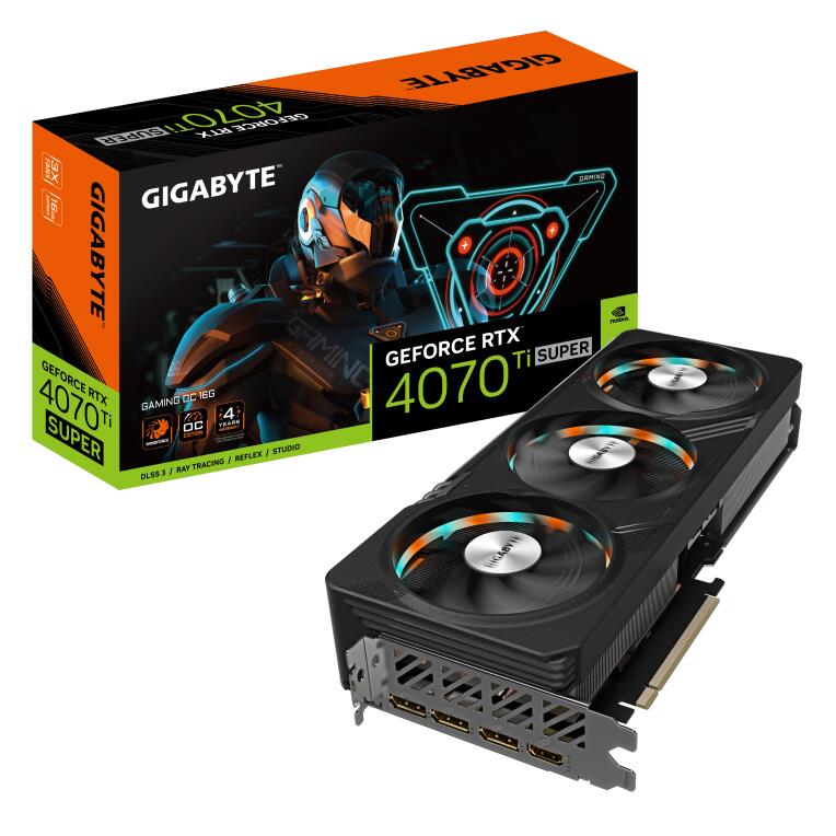 Placa Gráfica | Gigabyte | GeForce RTX 4070 Ti SUPER Gaming OC | 16GB
