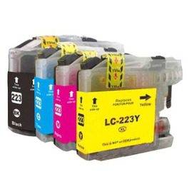 Conjunto 4 Tinteiros Compatíveis Brother LC221 / LC223