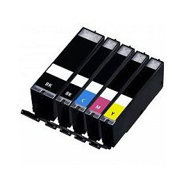 Conjunto 5 Tinteiros Canon PGI-550 / CLI-551 Compatíveis