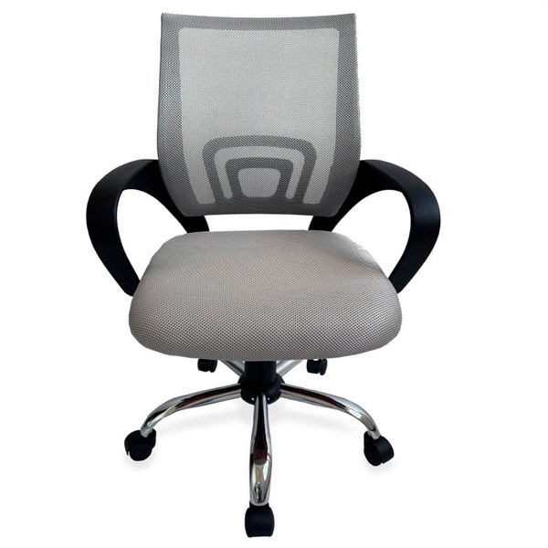 EQUIP ERGO CADEIRA DE ESCRITORIO MALHA CINZA CLARO 651015