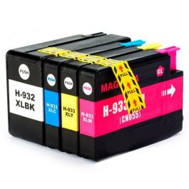 Conjunto 4 Tinteiros HP 932 XL / 933 XL Compatíveis