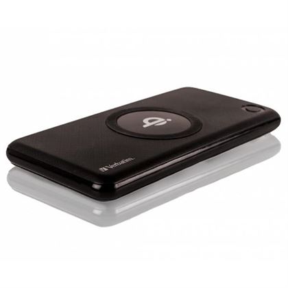 VERBATIM POWERBANK 2 IN 1 10000MAH WITH WIRELESS QI BLACK
