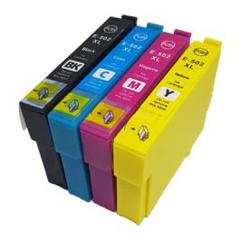 Conjunto 4 Tinteiros Epson 502 XL Compatíveis