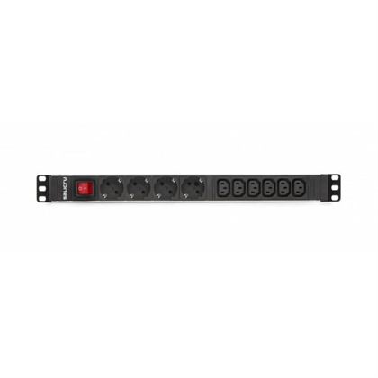 Salicru - Régua 10 Tomadas para Rack 1U 6 x IEC+4xSch