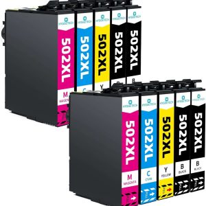 Conjunto 10 Tinteiros Epson 502 XL Compatíveis