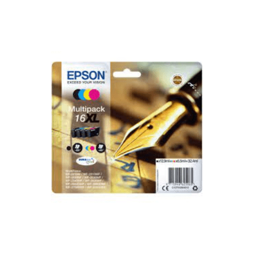 Conjunto 4 Tinteiros Epson 16 Original Série Caneta e Palavras Cruzadas (C13T16264012)