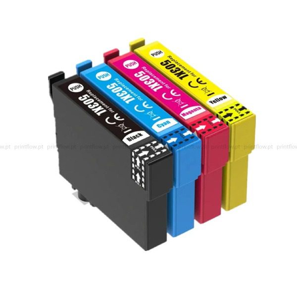 Conjunto 4 Tinteiros Epson 503 XL Compatíveis