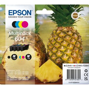 Multipack 4 Tinteiros Epson 604 Originais (C13T10G64010)