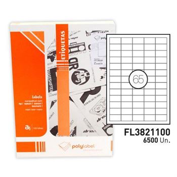 Etiqueta Fegol Label A4 38X21.2MM Branca