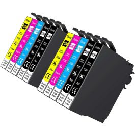 Conjunto 10 Tinteiros Epson T1281 T1282 T1283 T1284 Compatíveis