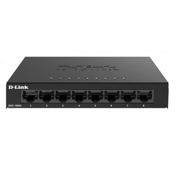 D-LINK SWITCH 8-PORT 10/100/1000