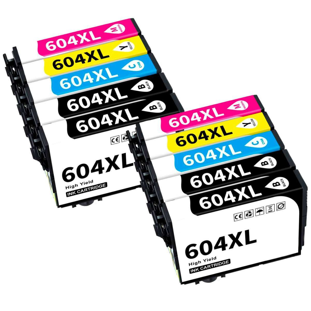 Conjunto 10 Tinteiros Epson 604 XL Compatíveis
