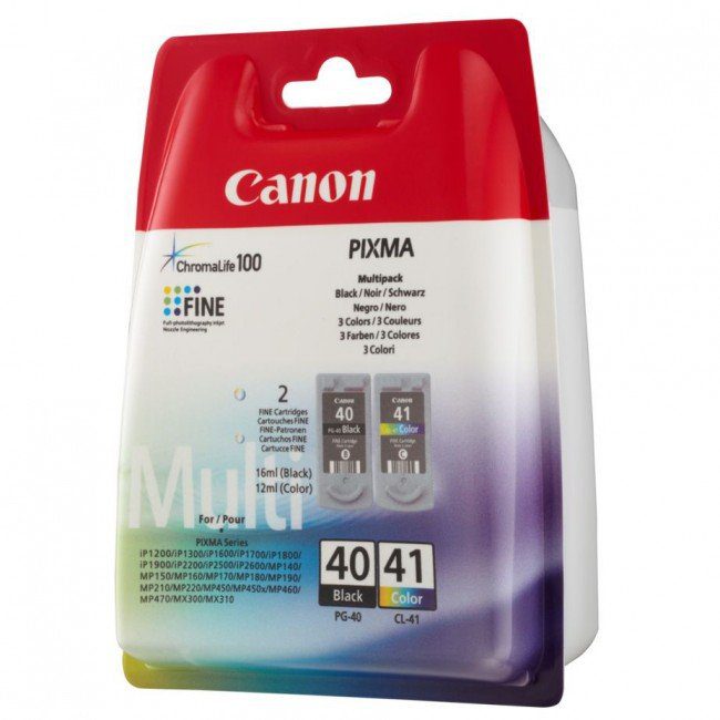 Conjunto 2 Tinteiros Canon PG-40 + CL-41 Original