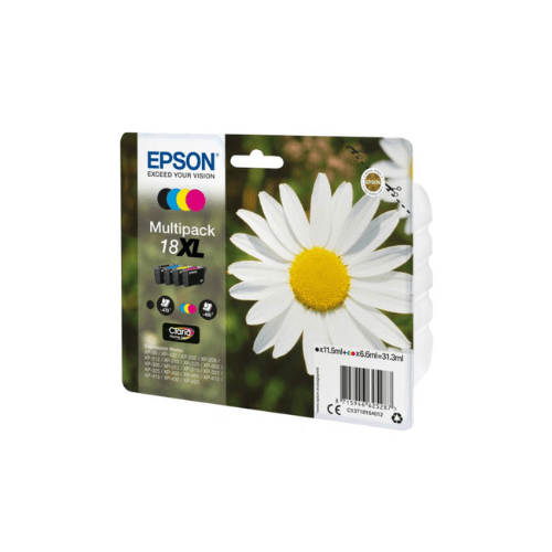 Conjunto 4 Tinteiros Epson 18 Original Série Margarida (C13T18064012)