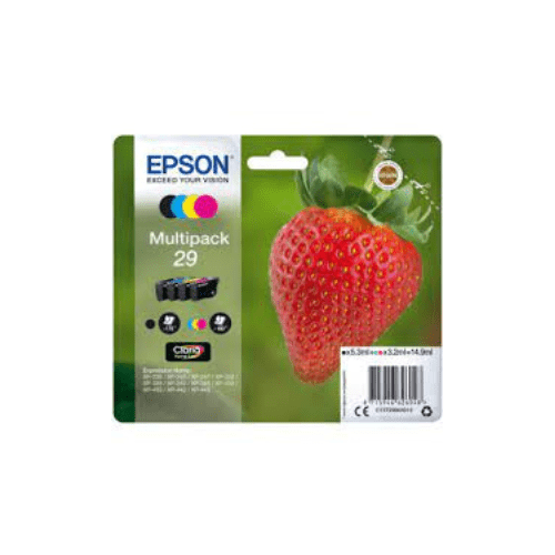 Conjunto 4 Tinteiros Epson 29 Originais Série Morango (C13T29864012)