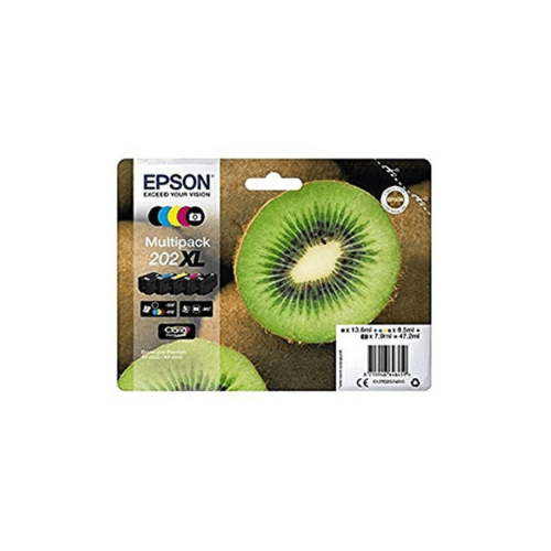 Conjunto 5 Tinteiros Epson 202 XL Originais Série Kiwi (C13T02G74010)